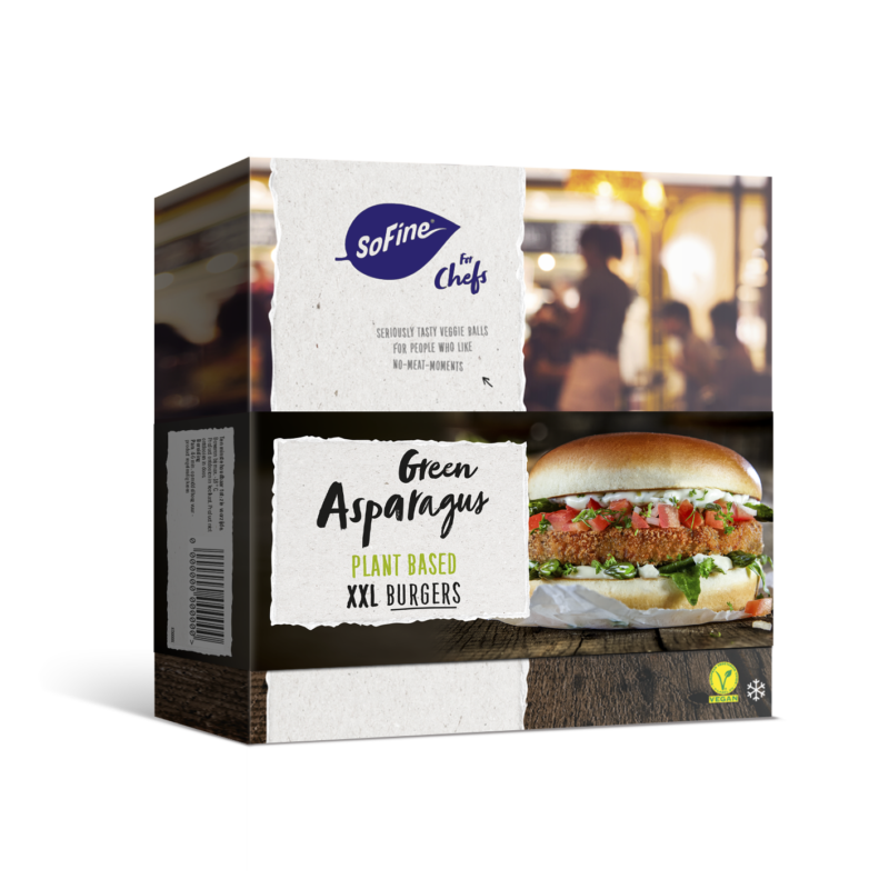 Sofine for Chefs Green Aspargus Burgers